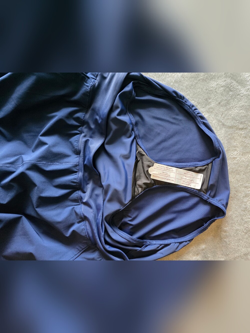 Lands’ End SunShade Swim Board Shorts with Panty Navy Blue Plus Size 22W - Picture 7 of 8